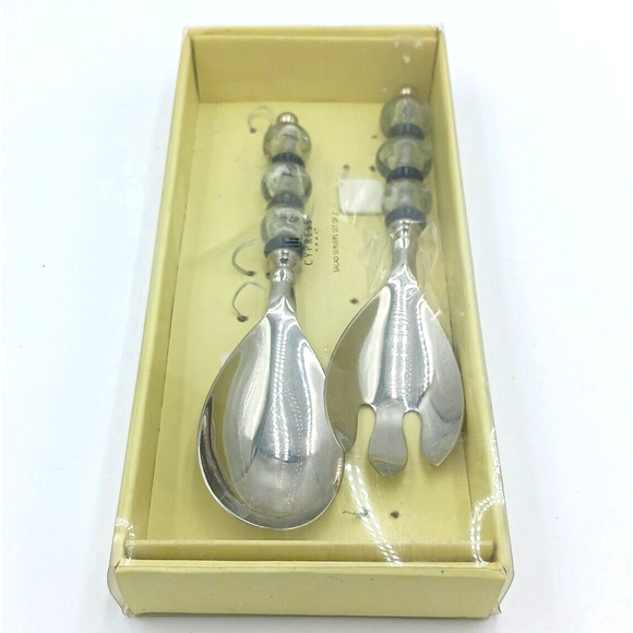 Cypress Home Salad Server Set‎ of 2 Salad Servers Salad Fork Salad Spoon NIB - Picture 1 of 9